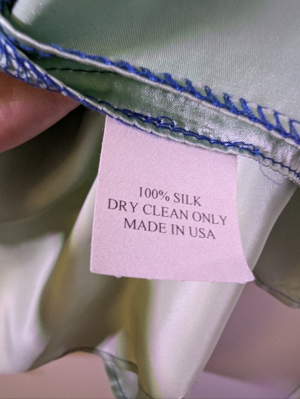100% Silk Women's Blouse in Light Green - Luxury Draped Top